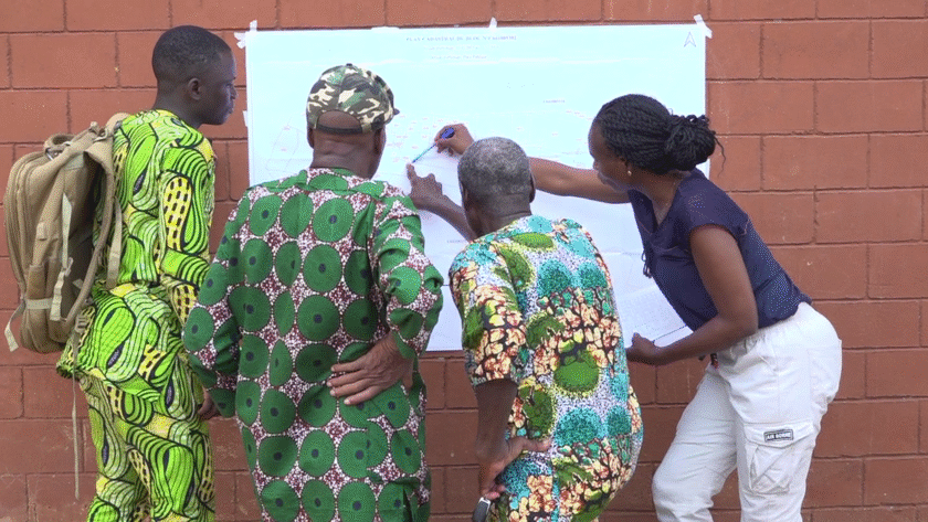 affichage des données enregistrés dans le 3ème arrondissement de porto novo